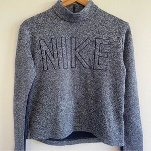 Nike Sportswear Women's Long Sleeve Knit Top Obsidian Blue Size XS